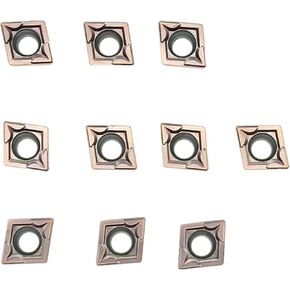 MABUARN كربيد تحول إدراجات CCMT CNC مخرطة تحول أداة حامل إدراجات قابلة للفهرسة CCMT060204 CCMT09T304 لتصنيع المعادن الفولاذية، 10 قطعة/الحزمة (CCMT09T304، لتصنيع الفولاذ المقاوم للصدأ) in Kuwait