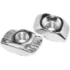 BINZZO Sliding T Slot Nuts 2020 Series M5 30 Pack Drop in T Nuts Carbon Steel Nickel Plated Half Round Roll in Sliding 6mm Slot Aluminum Profile Accessories for T Slot Aluminum Profile 20 x 20 Series in Kuwait