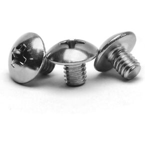 MroMax M4 x 5mm Machine Screws Phillips Cross Truss Head Screw 304 Stainless Steel Fasteners Bolts 30pcs