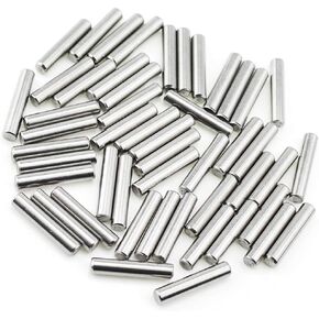 100 Pieces 3 mm x 18 mm Dowel Pin Stainless Steel Shelf Support Pin Metal Fasten Elements by Yesallwas