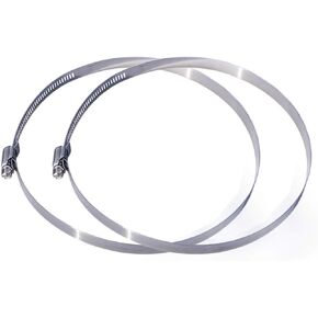 Adjustable Stainless Steel Worm Gear Hose Clamps Water Pipe Clamps (7 Inch) in Saudi Arabia
