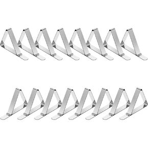 TriPole Tablecloth Clips 32 Pack Stainless Steel Table Cover Clamps Skirt Clips for Home Kitchen Restaurant Picnic Tables in Saudi Arabia