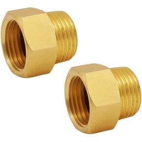 G 1/2 BSP Female to US 1/2 NPT Male Thread (1-Pack), Solid Brass Pipe Fitting，Connector with Rubber Washer， British to US Gauge Sensor Sender Adapter BSP NPT Thread Converter in Saudi Arabia