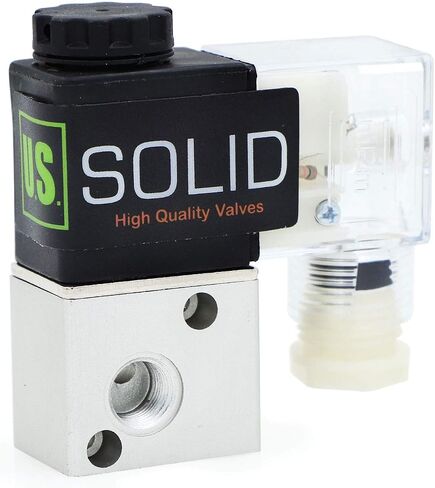 U.S. Solid 1/8inches NPT 3 Way 2 Position Pneumatic Electric Solenoid Valve DC 12 V in Saudi Arabia