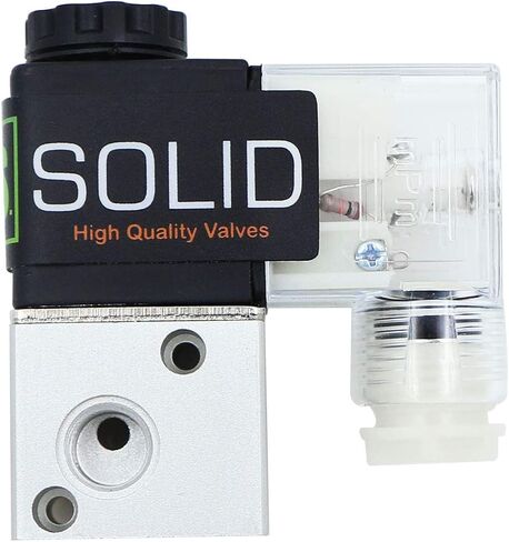 U.S. Solid 1/8inches NPT 3 Way 2 Position Pneumatic Electric Solenoid Valve DC 12 V in Saudi Arabia