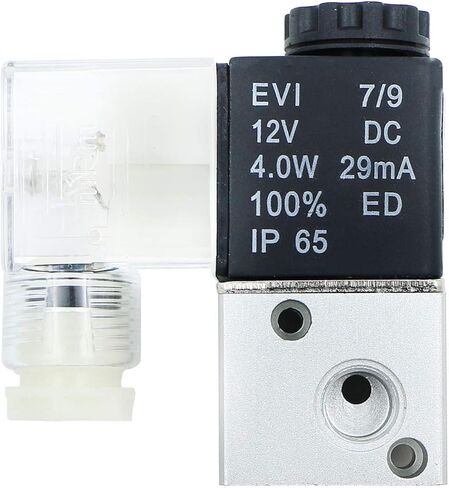 U.S. Solid 1/8inches NPT 3 Way 2 Position Pneumatic Electric Solenoid Valve DC 12 V in Saudi Arabia