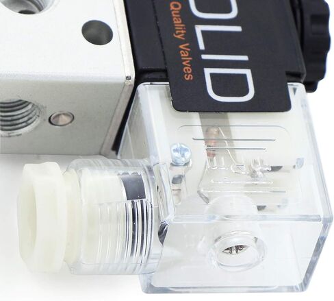 U.S. Solid 1/8inches NPT 3 Way 2 Position Pneumatic Electric Solenoid Valve DC 12 V in Saudi Arabia