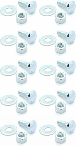 Ten (10) 1/2-13 x 1-1/2" Long Carriage Bolts Set w/Nuts & Washers (BCP344) in Saudi Arabia