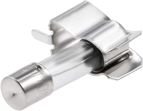 مشابك الصمامات من uxcell لـ 6 مم × 30 مم حامل أنبوب سيراميك زجاجي 50 قطعة in Kuwait