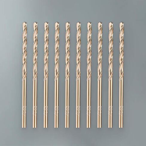 Lichamp 1/8" HSS Cobalt Drill Bits 10PCS with Three Flute for Hard Metal, Hardened Stainless Steel and Cast Iron in Saudi Arabia