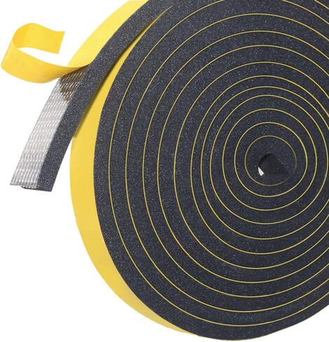 Weather Stripping Door Seal Strip,Foam Insulation Tape for Sliding Doors and Windows Sound Proof Soundproofing Door Seal,Weatherstrip,Air Conditioning Seal Strip (1 in x 1/4 in x 16 Ft) in Saudi Arabia