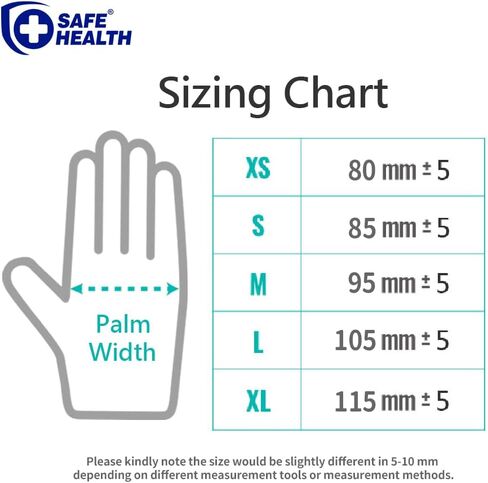 قفازات آمنة للاستخدام مرة واحدة لامتحان النتريل الصحي، خالية من اللاتكس والمساحيق، زرقاء، زرقاء، منسوجة، 3.5 مل، وفقًا للمعايير الطبية in Kuwait