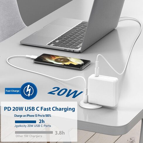 Jgstkcity 65W USB-C Hidden Desktop Power Grommet: 1 AC Outlet,8 USB Charging Ports,3'' Hole Flush Mount Pop-Up Power for Conference Tables & Nightstands (Black, 6 FT) in Saudi Arabia