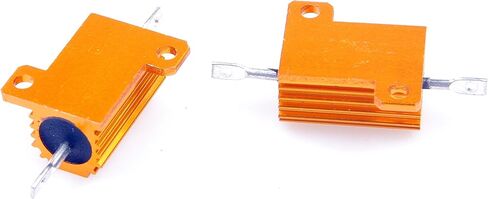 LM YN 25 Watt 2 Ohm 5% Wirewound Resistor Electronic Aluminium Shell Resistor Gold (Pack of 2) in Kuwait