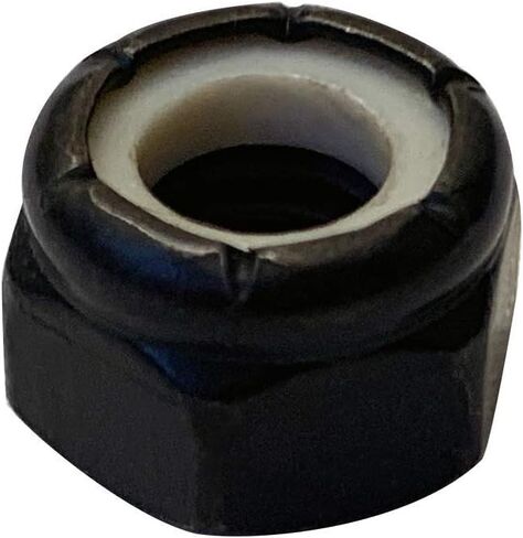 Small Parts 08NS188B #8-32 NM Nylon Insert Hex Lock Nut 18 8 Stainless Steel Black Oxide and Oil (Pack of 100) in Saudi Arabia