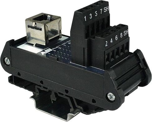 ASI 16001, Type IMRJ0845, RJ45 Breakout Terminal Block Interface Module, Female RJ45 Connector, 8 Screw Terminal Blocks, 26 to 12 AWG, 1.40" Length in Saudi Arabia