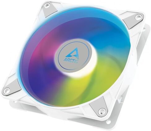 ARCTIC P14 PWM PST A-RGB - Case Fan, 140 mm PWM, Optimised for Static Pressure, Semi-Passive: 200-1900 RPM (0 RPM <5%), 5V 3 Pin A-RGB LED, Single Fan - White in Saudi Arabia