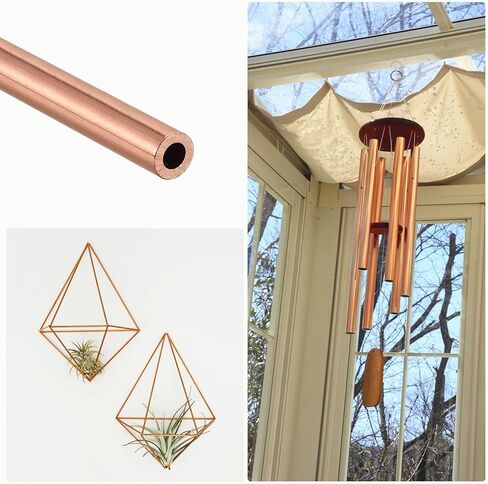 انبوب نحاسي معدني (قطر خارجي 7 ملم × 1.5 ملم جدار T × 100 ملم طول)، انابيب مستقيمة - للاثاث المنزلي والالات والحرف اليدوية in Kuwait