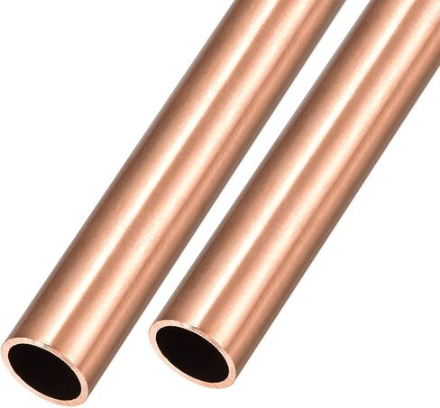 أنبوب نحاسي METALLIXITY (14 مم OD × 1.5 مم جدار T × 100 مم طول) قطعتان، أنابيب مستقيمة - للتأثيث المنزلي، والآلات، والحرف اليدوية اليدوية in Kuwait