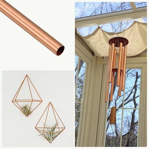 أنبوب نحاسي METALLIXITY (6 مم OD × 0.25 مم طول الجدار × 200 مم طول)، أنابيب مستقيمة - للتأثيث المنزلي، والآلات، والحرف اليدوية اليدوية in Kuwait