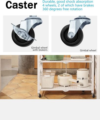 Caster Wheels Set of 4, 1.5 Inch, (Screw Diameter 0.27", Length 0.63") Threaded Stem Casters, Heavy Duty, Locking Metal Swivel Wheel for Cart Shelves in Saudi Arabia