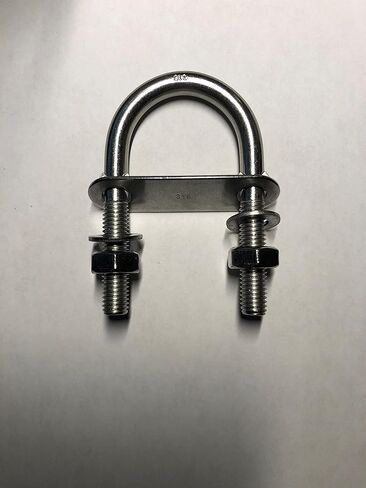 US STAINLESS Stainless Steel 316 UBolt M10 (3/8") by 90mm Marine Grade in Saudi Arabia