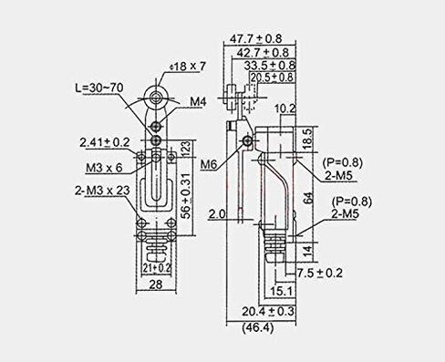 HiLetgo 3 قطعة ME-8108 لحظة التبديل الحد الأسطوانة رافعة CNC مطحنة ليزر البلازما in Saudi Arabia