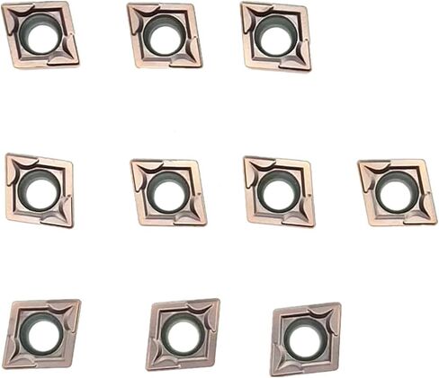 MABUARN كربيد تحول إدراجات CCMT CNC مخرطة تحول أداة حامل إدراجات قابلة للفهرسة CCMT060204 CCMT09T304 لتصنيع المعادن الفولاذية، 10 قطعة/الحزمة (CCMT09T304، لتصنيع الفولاذ المقاوم للصدأ) in Kuwait