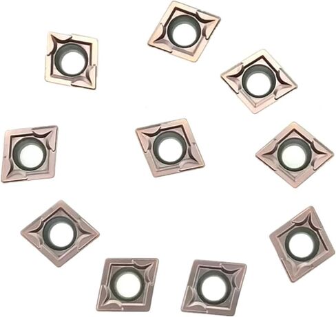 MABUARN كربيد تحول إدراجات CCMT CNC مخرطة تحول أداة حامل إدراجات قابلة للفهرسة CCMT060204 CCMT09T304 لتصنيع المعادن الفولاذية، 10 قطعة/الحزمة (CCMT09T304، لتصنيع الفولاذ المقاوم للصدأ) in Kuwait