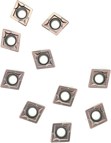 MABUARN كربيد تحول إدراجات CCMT CNC مخرطة تحول أداة حامل إدراجات قابلة للفهرسة CCMT060204 CCMT09T304 لتصنيع المعادن الفولاذية، 10 قطعة/الحزمة (CCMT09T304، لتصنيع الفولاذ المقاوم للصدأ) in Kuwait