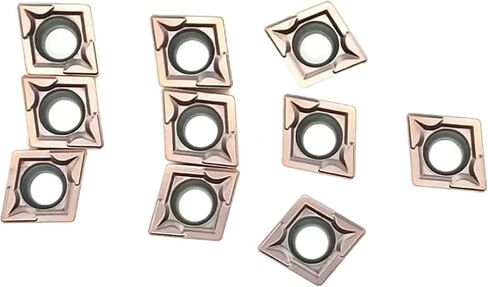 MABUARN كربيد تحول إدراجات CCMT CNC مخرطة تحول أداة حامل إدراجات قابلة للفهرسة CCMT060204 CCMT09T304 لتصنيع المعادن الفولاذية، 10 قطعة/الحزمة (CCMT09T304، لتصنيع الفولاذ المقاوم للصدأ) in Kuwait