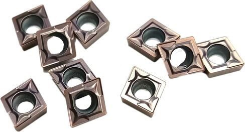 MABUARN كربيد تحول إدراجات CCMT CNC مخرطة تحول أداة حامل إدراجات قابلة للفهرسة CCMT060204 CCMT09T304 لتصنيع المعادن الفولاذية، 10 قطعة/الحزمة (CCMT09T304، لتصنيع الفولاذ المقاوم للصدأ) in Kuwait