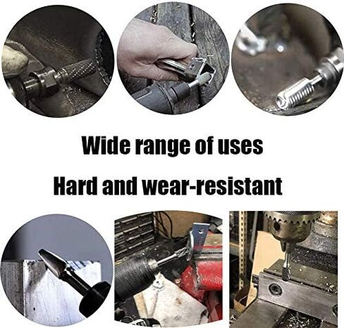 OSIDU Carbide Burr Set - مجموعة مبرد كربيد دوارة صلبة مزدوجة القطع مع ساق 1/4 بوصة لمثقاب المطحنة المعدنية وتلميع الخشب ونحت الحفر (حزمة من 10) in Kuwait