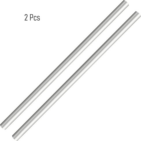 2 PCS 6063 T5 Aluminum Round Tube, 300mm/1FT Length, 12mm/0.47" OD, 3mm/0.12" ID, Seamless Aluminum Straight Pipe Tubing in Kuwait