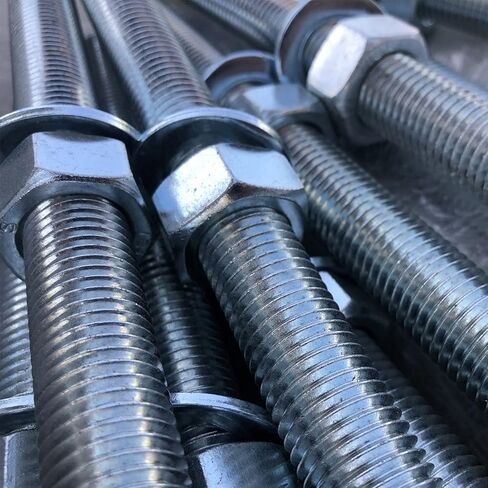 CEE 5Pack M10 x 250mm مسمار قضيب ملولب بالكامل 304 من الفولاذ المقاوم للصدأ 0.39 بوصة × 10 بوصة برغي طويل ملولب، قضبان ترصيع شريط خيط اليد اليمنى لمسامير التثبيت والمشابك والشماعات ومسامير U ومسافة خيط M10-1.5 مم in Kuwait