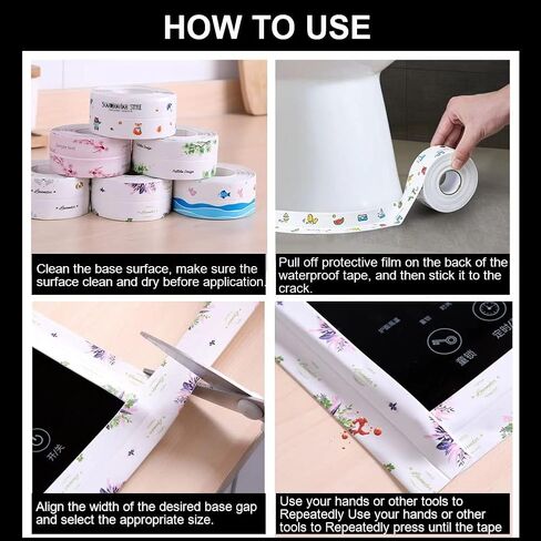 3 Rolls Self-Adhesive Caulk Tape - Waterproof Peel and Stick Sealing Strip (1.5"x10.5 Ft, Brown) for Bathtub, Shower, Sink, Toilet Edge Protector & Kitchen Countertop - No Mess Alternative to Caulking in Kuwait