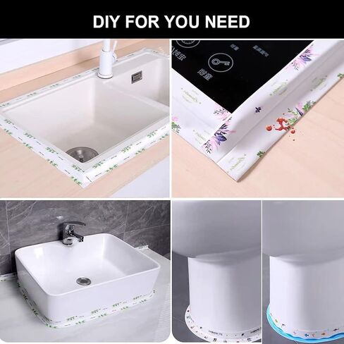 3 Rolls Self-Adhesive Caulk Tape - Waterproof Peel and Stick Sealing Strip (1.5"x10.5 Ft, Brown) for Bathtub, Shower, Sink, Toilet Edge Protector & Kitchen Countertop - No Mess Alternative to Caulking in Kuwait