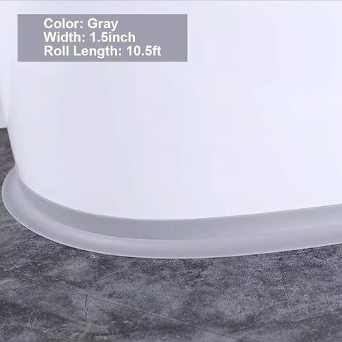 3 Rolls Self-Adhesive Caulk Tape - Waterproof Peel and Stick Sealing Strip (1.5"x10.5 Ft, Brown) for Bathtub, Shower, Sink, Toilet Edge Protector & Kitchen Countertop - No Mess Alternative to Caulking in Kuwait