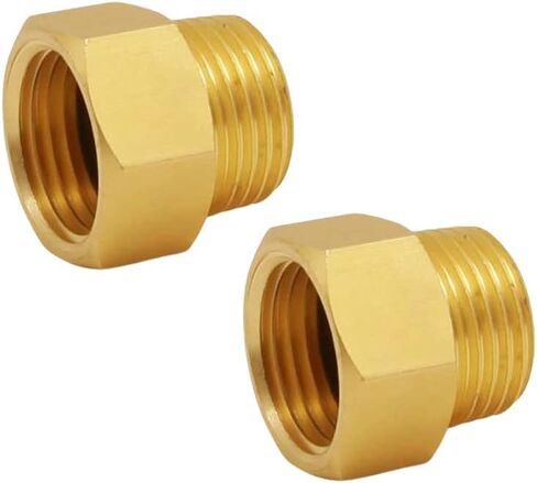 G 1/2 BSP Female to US 1/2 NPT Male Thread (1-Pack), Solid Brass Pipe Fitting，Connector with Rubber Washer， British to US Gauge Sensor Sender Adapter BSP NPT Thread Converter in Kuwait