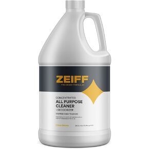 منظف ​​ومزيل الروائح الكريهة لجميع الأغراض من Zeiff Pro-Grade - تركيبة تنظيف عميق وإزالة الروائح الكريهة للأسطح الاحترافية والمنزلية - مركز 1 جالون - نسيم منعش in Kuwait