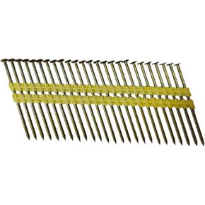 Zeluga 13-254 3in. x 0.120in. 21 Degree Round Head Plastic Collated Vinyl Coated Framing Nail 4000/Box in Kuwait