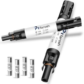 10A Solar Fuse Connector IP68 Waterproof 1000V in line Fuse Holder 10A Male and Female Connector Waterproof in Line Fuse Holder Contains 4 fuses 2 Solar 10A 2PCS in Saudi Arabia
