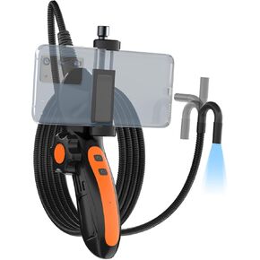 منظار مفصلي ثنائي الاتجاه مع ضوء، منظار داخلي صناعي من زيلترون مع راس كاميرا مفصلية 0.32 انش، كاميرا فحص كيبل عنق معقوفة شبه صلبة بطول 5 قدم لميكانيكا السيارات in Kuwait