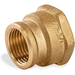 Brass Coupling Brass Pipe Fitting Brass Reducer Coupling 1/2" inch Female x 3/4" inch Female in Saudi Arabia