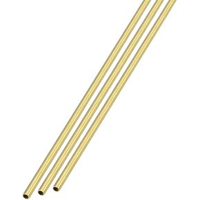 أنبوب نحاسي من METALLIXITY (1.2 مم OD × 0.25 مم جدار T × 300 مم طول) 3 قطع، أنابيب مستقيمة - للأثاث المنزلي، والآلات، والحرف اليدوية اليدوية in Kuwait