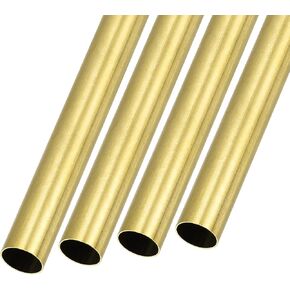 METALLIXITY Brass Tube (9.5mm OD x 0.2mm Wall T x 300mm L) 4Pcs, Straight Tubing - for Home Furnishing, Machinery, DIY Handicraft in Saudi Arabia
