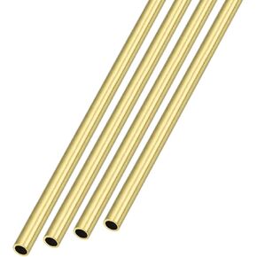أنبوب نحاسي METALLIXITY (3.5 مم OD × 0.5 مم جدار T × 300 مم طول) 4 قطع، أنابيب مستقيمة - للتأثيث المنزلي، والآلات، والحرف اليدوية اليدوية in Saudi Arabia