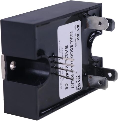 WQSING D2440DE مرحل الحالة الصلبة المزدوج SSR 17-32VDC إدخال 280VAC 40A متوافق مع أحمال مقاومة Crydom Zero-Crossing in Saudi Arabia