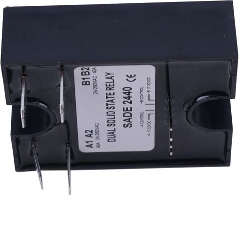 WQSING D2440DE مرحل الحالة الصلبة المزدوج SSR 17-32VDC إدخال 280VAC 40A متوافق مع أحمال مقاومة Crydom Zero-Crossing in Saudi Arabia