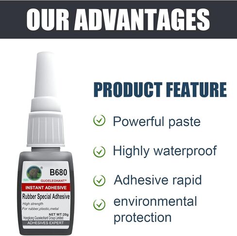 غراء مطاط ويجلاو، لاصق مطاطي، للربط بين المطاط والمطاط، والمطاط والمواد الأخرى. غراء فائق فوري للمطاط، والإطارات، والحرف اليدوية، والحافة المطاطية، والأنبوب المطاطي، والمنتجات المطاطية - 20 جم in Kuwait